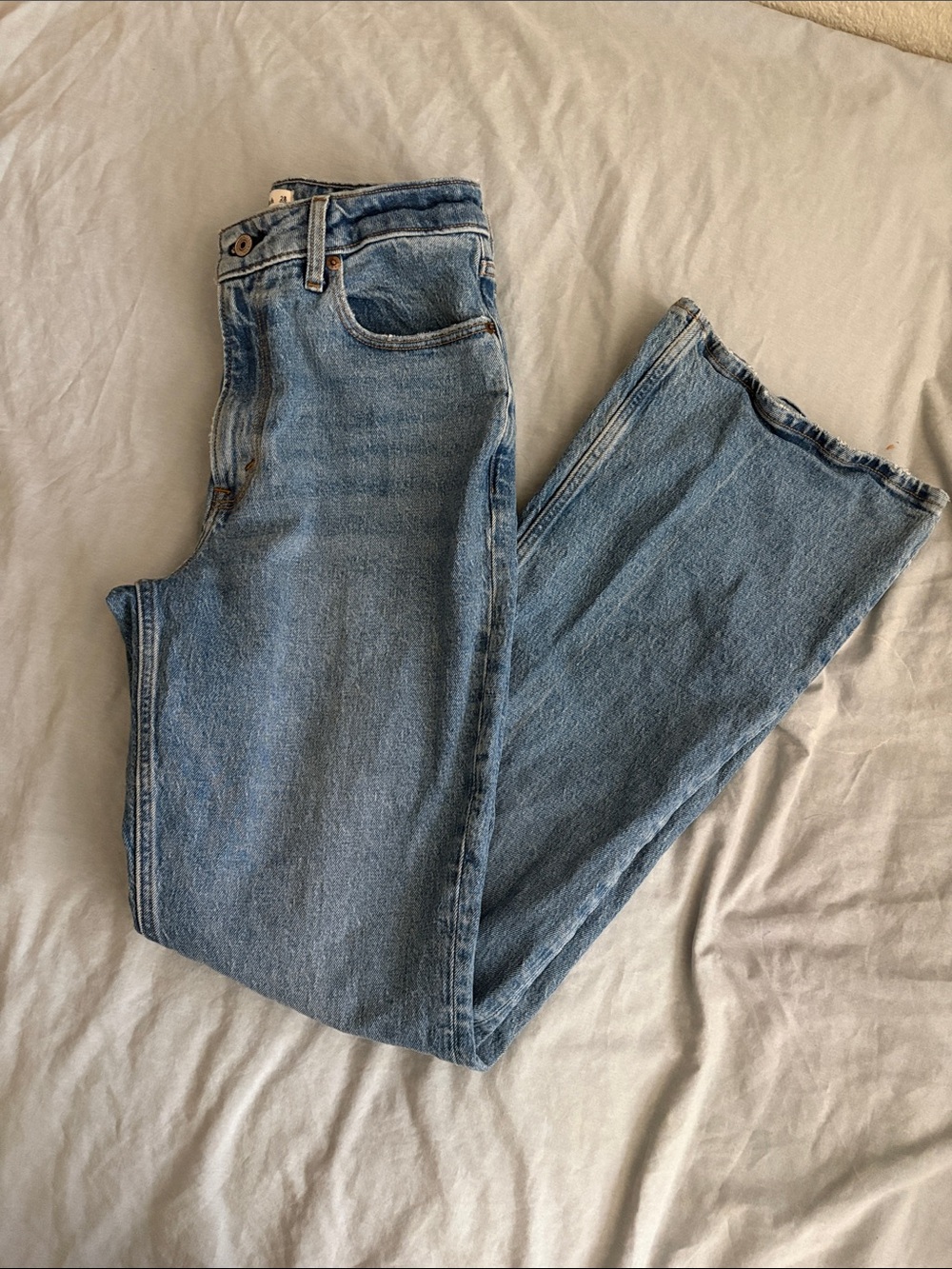 Abercrombie & Fitch Light Blue Straight-Leg Jeans